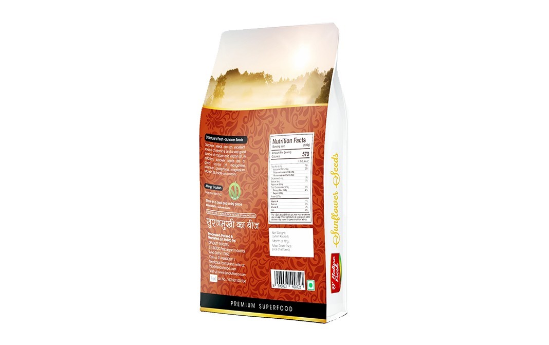 D'nature Fresh Sunflower Seeds    Box  200 grams